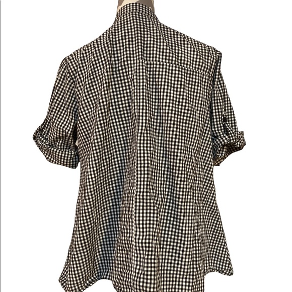 Black and white checkered blouse XXXL - Picture 3 of 5